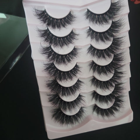 Creamy Gummies 58's - 7 Pairs of Reusable Cat Wing Style False Eyelashes