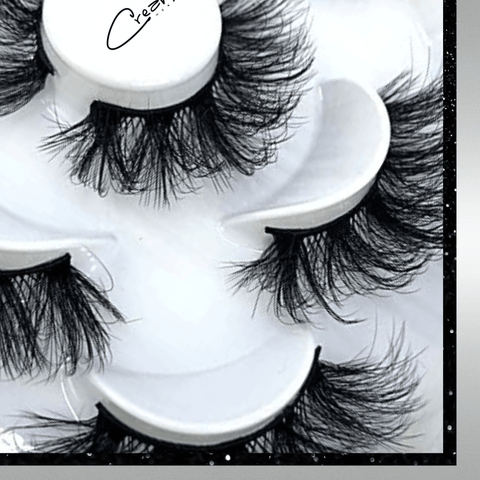 Creamy Curlies 28's - 5 Pairs of Dramatic 20mm Faux Mink Eyelashes