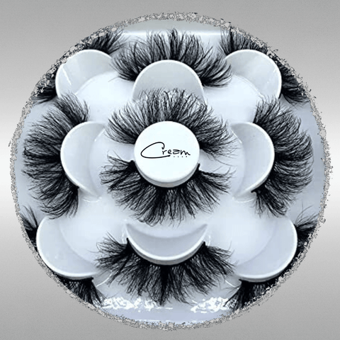 Creamy Curlies 28's - 5 Pairs of Dramatic 20mm Faux Mink Eyelashes