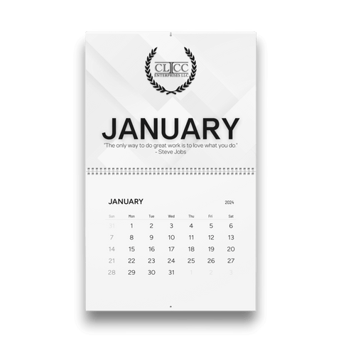Clicc Enterprises 2024 Wall Calendar